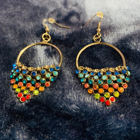 Multicolored earrings - Picture 2 of 3